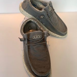 HEY DUDE Mens Wally Stretch - Iron - Size 11